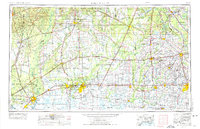 1954 Map of Lake Charles, LA — High-Res, 1975 Print | Pastmaps